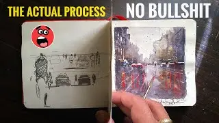 Watercolor Painting Tutorial for Beginners step by step ~ The ACTUAL PROCESS 👈