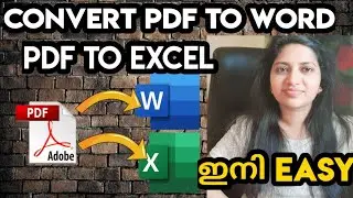How to easily  Convert PDF to WORD and EXCEL Easily Edit PDF Document