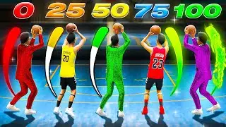 I Used The BEST JUMPSHOT for EVERY 3PT RATING..(NBA 2K23)