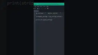 Did you know about Strip() method in python??? 🤔 