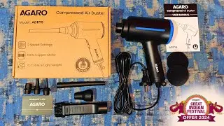 Agaro Compressed Air Duster ✨ Unboxing & Testing 🪄 #agaro #airduster #tech 2024 Oct