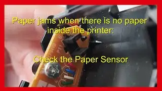 How a broken Paper Sensor could cause a False Paper Jam.