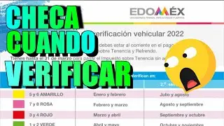 COMO ES EL CALENDARIO DE VERIFICACION VEHICULAR 2022