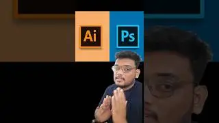 What is the main difference between Photoshop and Illustrator #photoshop #design