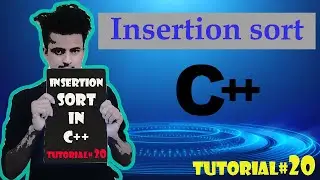 | Insertion sort in C++ | Insertion sort algorithm to sort array elements |