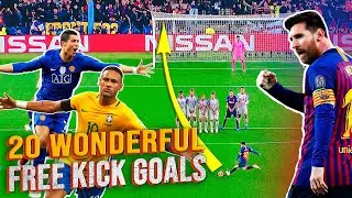 20 Wonderful Free Kick Goals ⚽ TOP20 Free Kicks 🔥 Incredible Free Kick Goals 👍 Legendary Free Kicks