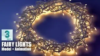 How to create and animate Fairy Lights / Christmas Lights - 3ds Max Tutorial