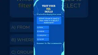 SQL Interview Question | SQL Quiz