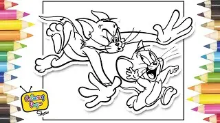 Tom and Jerry Chasing / Oddly Satisfying Speed Coloring with Marker Pen and Upbeat Music