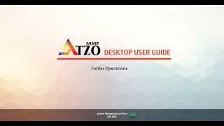 ATZO Share Desktop User Guide: Folder Operations