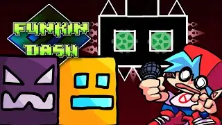 Friday Night Funkin': Funkin' Dash Full Week (En Español) (Geometry Dash x FNF)
