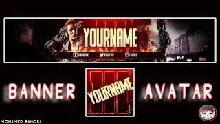 Black Ops 3 Youtube Pack 'Banner+ avatar' 【Free PSD Fil】