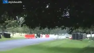 Чайка решила погонять на автогонках (видео)