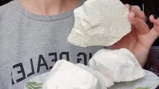 Мел " Бусинка" 🤍 Хруст сухой и мокрый! #хруст #асмр #мел