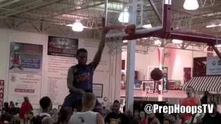 Jordan Ash 2015 Westchester St. Joseph's (IL) dunks hard at the GRBA Championships