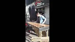 Marimba music in Aachen, Germany