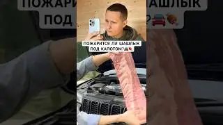 ВОЗМОЖНО ЛИ ПОЖАРИТЬ МЯСО НА МАШИНЕ? 🚘🍖 #shorts