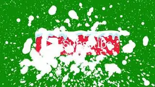 [FREE]Green Screen Subscribe Snowball Throw