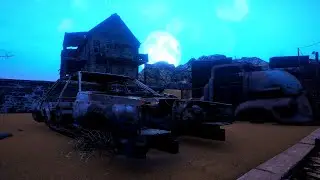 Downtown Blue Nights Gameplay - Dust Survival Simulator in FO4