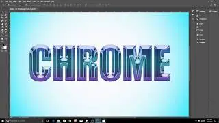 Photoshop CC Chrome and Gradient Text Effects