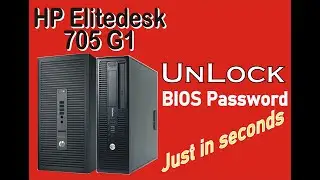 How to remove HP 705G1 BIOS Password