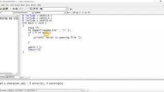 File Handling 05   read a single character from file