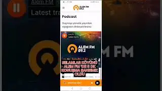 ALEM FM CANLI YAYINA KATILIM SAĞLADIK