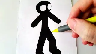 Easy Drawing Jack Stickman from Friday Night Funkin Mod