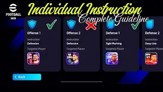 Individual Instructions - Full Tutorial Settings ✨ eFootball 2025 Mobile 🎮