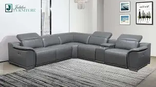 Logan Modern Sectional with Recliner | Jubilee Furniture