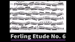Ferling Etude No. 6 | 2020-2021 TMEA SAXOPHONE ETUDE #1