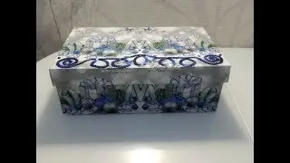 ДЕКУПАЖ ОБУВНОЙ КОРОБКИ.