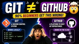 Git vs GitHub Explained in Hindi | Git Kya Hai? GitHub Kya Hai? Beginner Guide