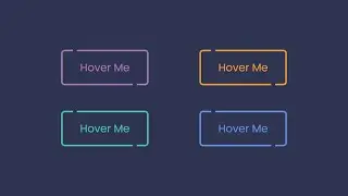 Awesome Buttons Hover Effect Using Html Css and JavaScript | Crown Coder