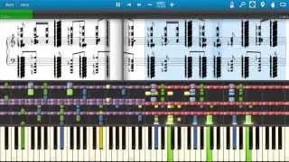 Synthesia: (black score) Nico Nico Douga Meteor Shower (Synthesia 8.5 w/ Note)