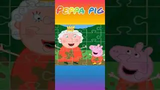 Peppa Pig and Queen - solving puzzles for children Peppa Pig  #shorts