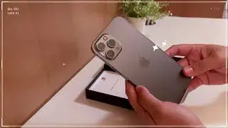 iPhone 12 Pro Max unboxing | Graphite 🍎 +Leather case from Apple