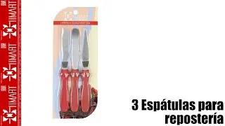 Kit de 3 Espatula para Reposteria