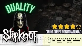 Slipknot - Duality (DRUM TRACK / SHEET / MIDI)