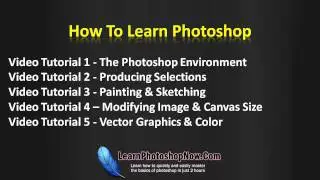 Adobe Photoshop Tutorial Video Lessons For All CS Versions