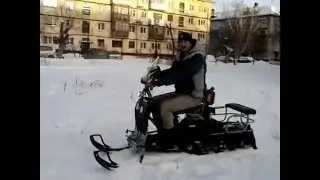 Мотобуксировщик  Мухтар 7 Зимний Тюнинг 2016