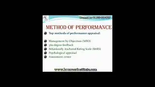 Methods of Performance Appraisal. #performanceappraisal #EmployeesAssessment #hr #hrcareerinstitute