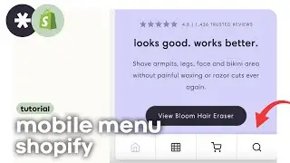 Bottom Sticky Menu in Mobile Shopify - Mobile Menu Shopify