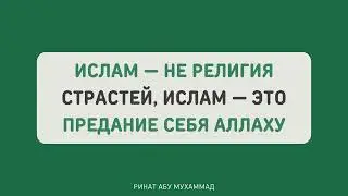 Ислам — не религия страстей (Ринат Абу Мухаммад)