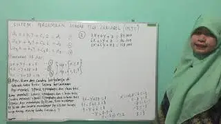 Sistem Persamaan Linier Tiga Variabel (SPLTV)