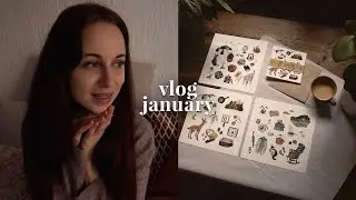 Studio Vlog 17 | Small Moments of January – Drawing, Baking Flapjacks & Long Walks in the Woods