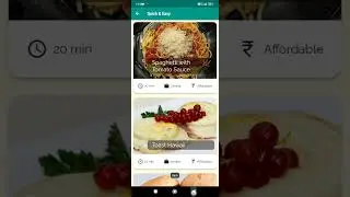 Meals App Working Video