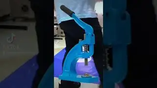Ojilladora para lonas semiautomática