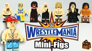 WWE WrestleMania LEGO Custom Minifigures