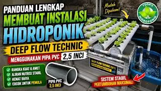 A complete guide to making a deep flow technic hydroponic installation using 2.5 inch pvc pipe